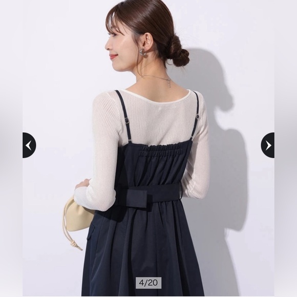 *Price Firm*Apuweiser-riche navy dress with white basic tee - Picture 5 of 10